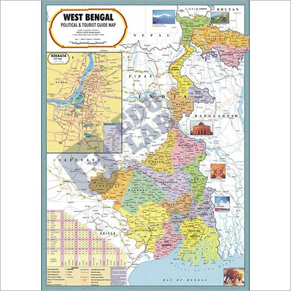 West Bengal Political Map Chart